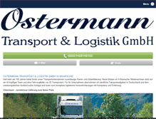 Tablet Screenshot of ostermann-transport-logistik.de